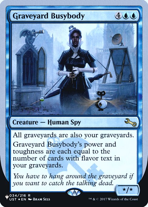 Graveyard Busybody — The List (Unfinity Foil Edition) 15