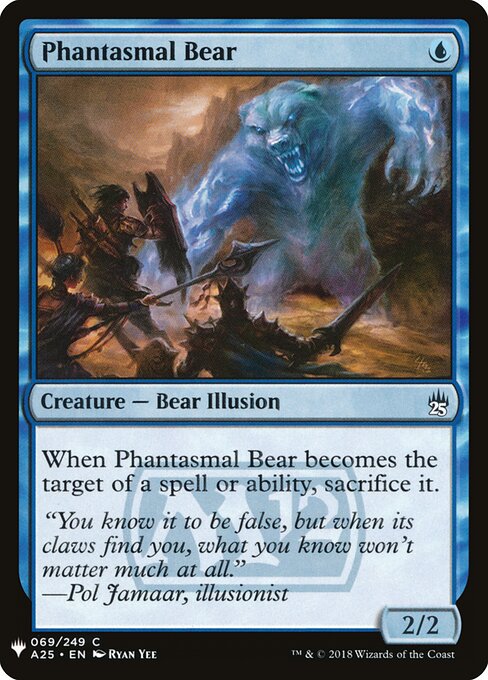 Urso Fantasmal — The List A25-69