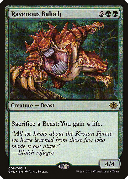 Baloth Voraz — Duel Decks Anthology: Garruk vs. Liliana 8