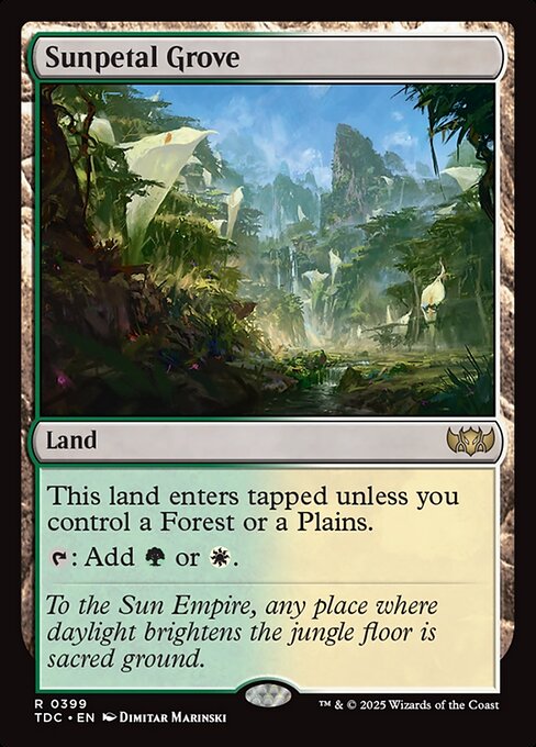 Bosque da Pétala Solar — Tarkir: Dragonstorm Commander 399