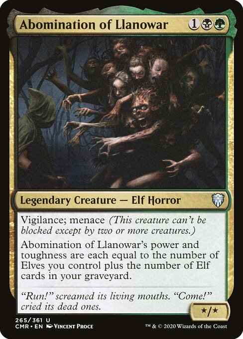 Abominação de Llanowar — Commander Legends 265
