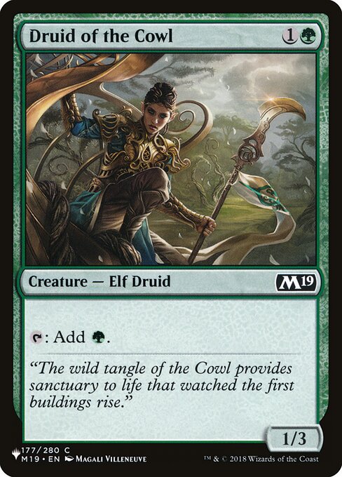 Druida do Capote — The List M19-177