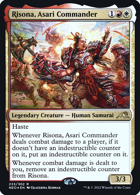 Risona, Comandante Asari — Kamigawa: Neon Dynasty Promos 233s