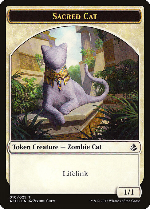 Sacred Cat — Amonkhet Tokens 10