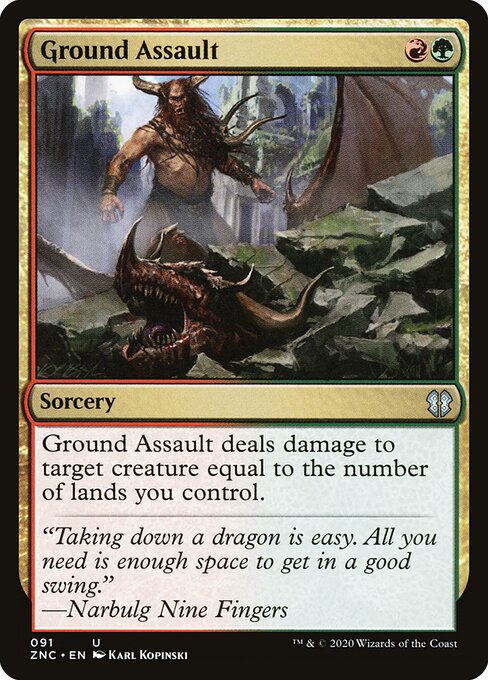 Ataque por Terra — Zendikar Rising Commander 91