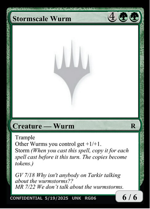 Stormscale Wurm — Unknown Event RG06