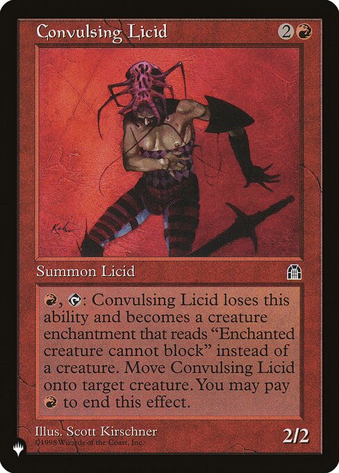 Lícide Convulsivo — The List STH-77