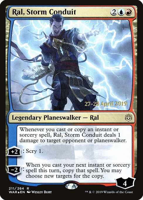 Ral, Conduíte da Tempestade — War of the Spark Promos 211s