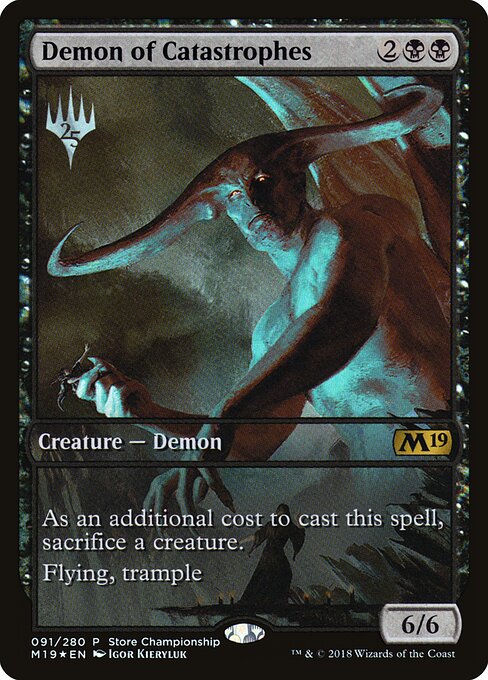 Demônio das Catástrofes — Core Set 2019 Promos 91