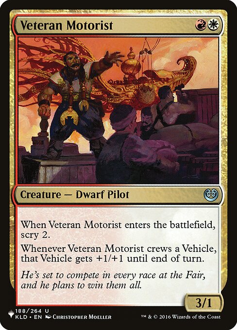 Motorista Veterano — The List KLD-188