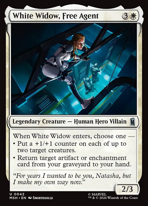 White Widow, Free Agent — Marvel Super Heroes 42