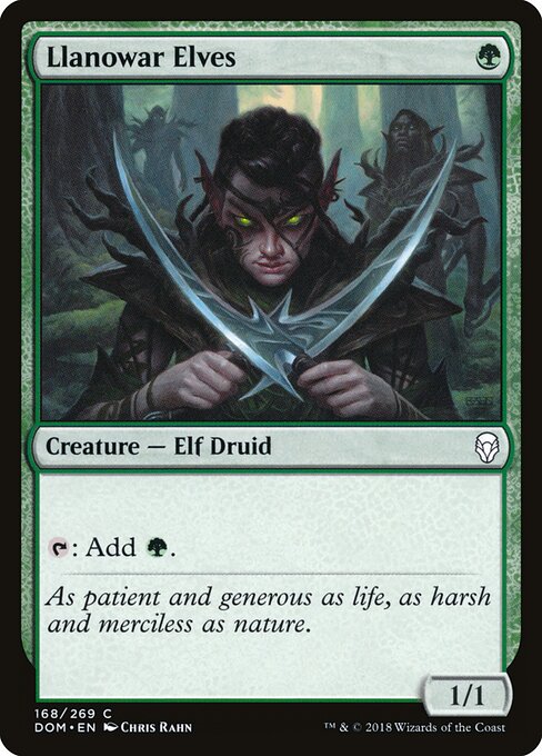 Elfos de Llanowar — Dominaria 168