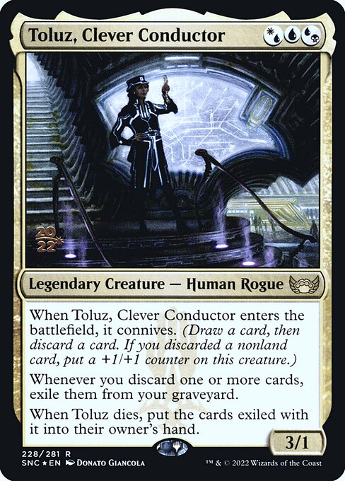 Toluz, Maquinista Astuta — Streets of New Capenna Promos 228s