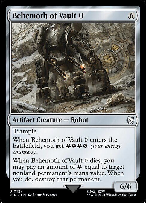 Behemoth of Vault 0 — Fallout 127