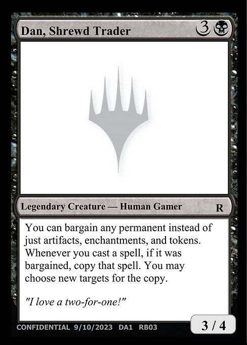 Dan, Shrewd Trader — Unknown Event RB03b