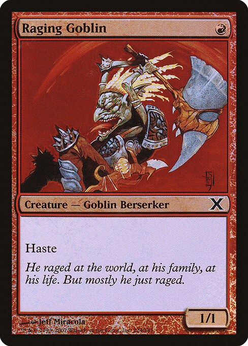 Goblin Enfurecido — Tenth Edition 224★