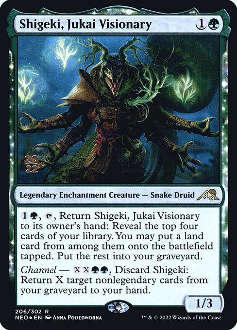 Shigeki, Visionário Jukai — Kamigawa: Neon Dynasty Promos 206s