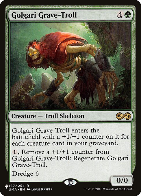Trol de Túmulo Golgari — The List UMA-167