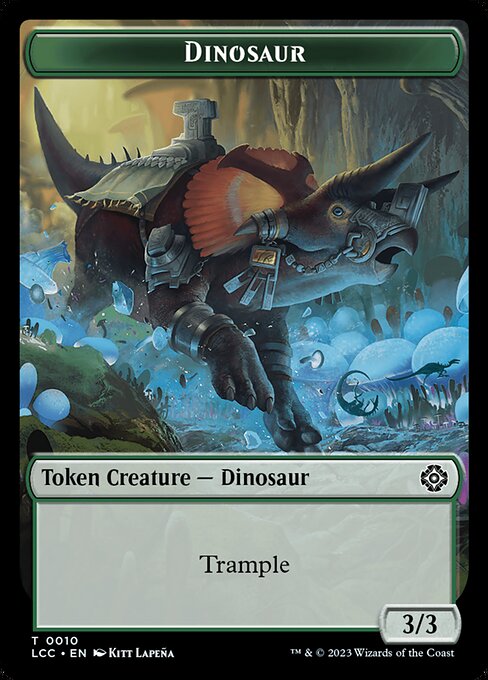 Dinosaur — The Lost Caverns of Ixalan Commander Tokens 10