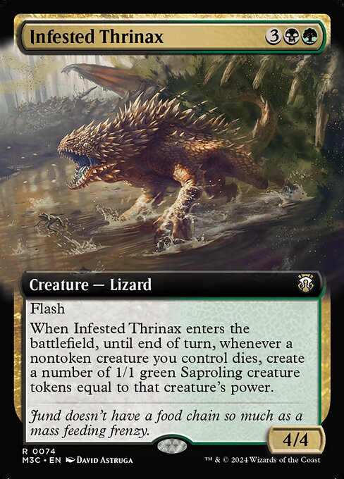 Infested Thrinax — Modern Horizons 3 Commander 74