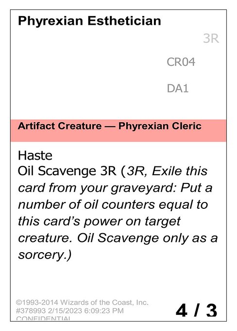 Phyrexian Esthetician — Unknown Event CR04c