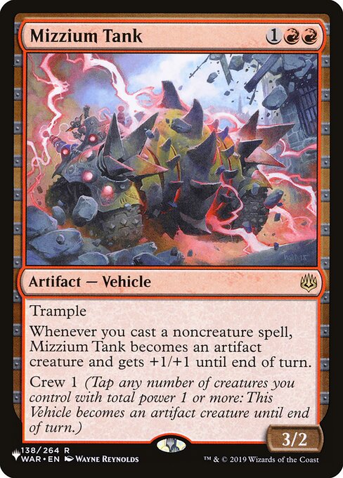 Tanque de Mizzium — The List WAR-138