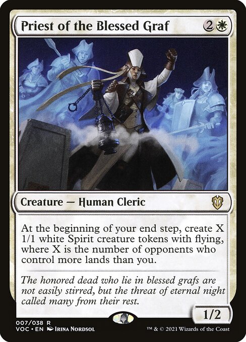 Sacerdotisa do Cemitério Abençoado — Crimson Vow Commander 7