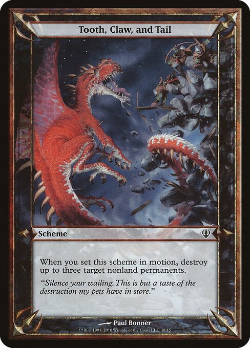 Tooth, Claw, and Tail — Archenemy Schemes 40★