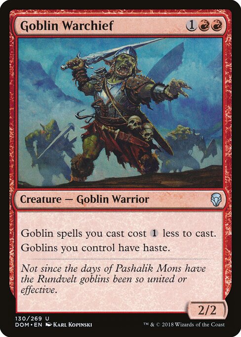 Comandante de Guerra Goblin — Dominaria 130