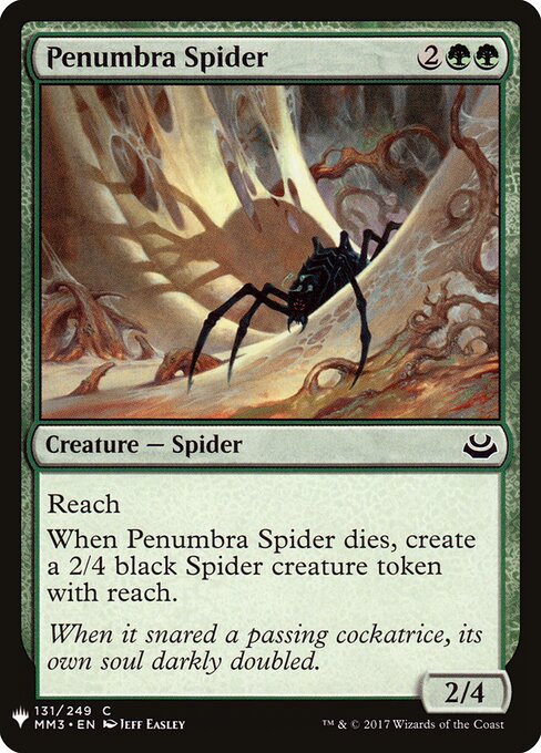 Aranha da Penumbra — The List MM3-131