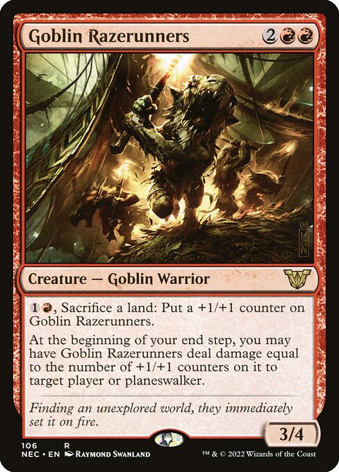 Arrasa-Quarteirões Goblin — Neon Dynasty Commander 106