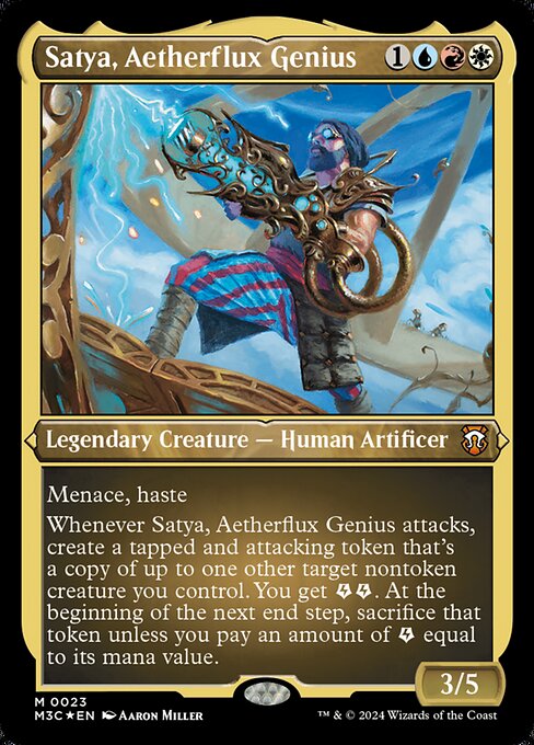 Satya, Aetherflux Genius — Modern Horizons 3 Commander 23