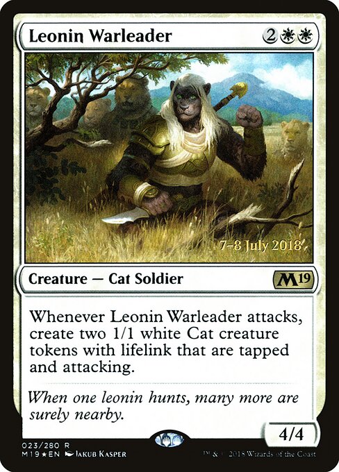 Líder de Guerra Leonino — Core Set 2019 Promos 23s