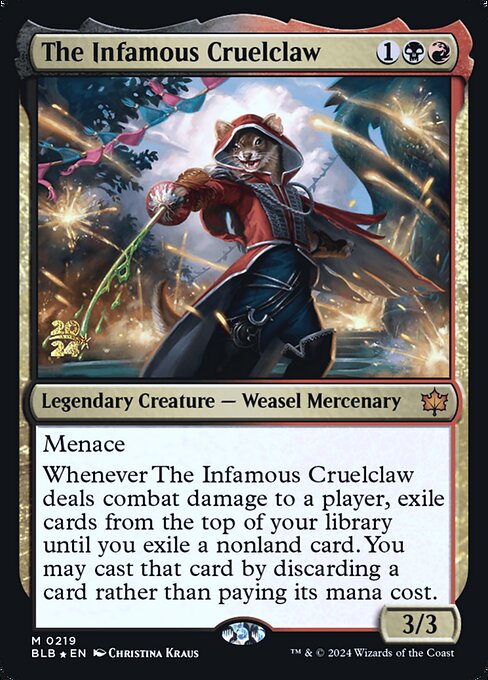 The Infamous Cruelclaw — Bloomburrow Promos 219s