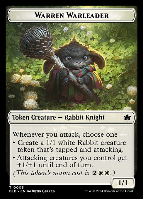 Warren Warleader — Bloomburrow Tokens 5