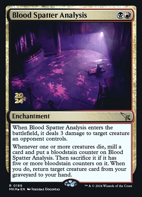 Análise das Manchas de Sangue — Murders at Karlov Manor Promos 189s