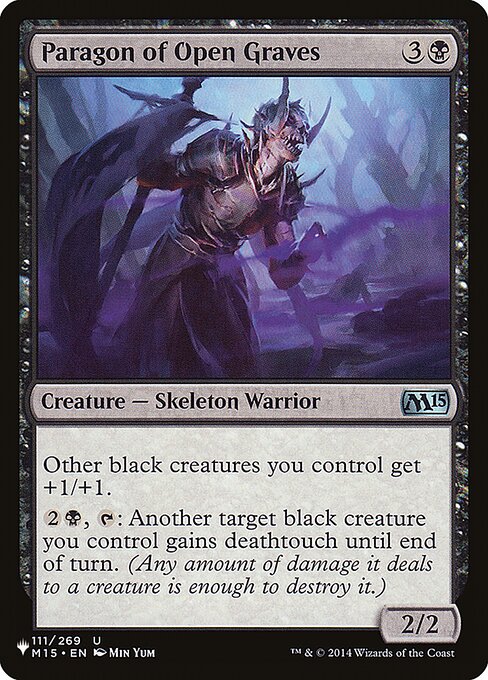 Paradigma das Covas Abertas — The List M15-111