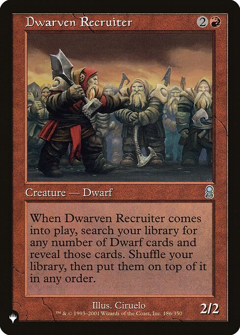 Anão Recrutador — The List ODY-186