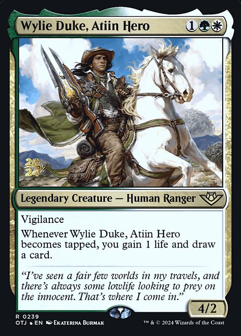 Wylie Duke, Herói Atiin — Outlaws of Thunder Junction Promos 239s