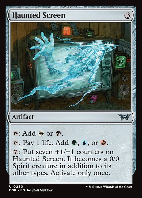 Haunted Screen — Duskmourn: House of Horror 250