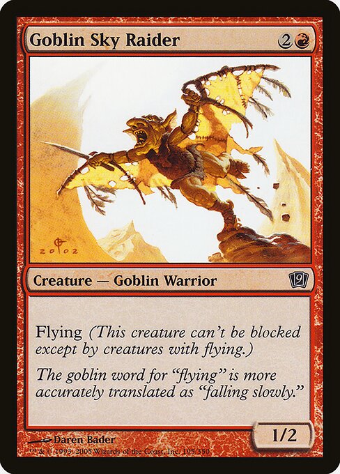 Goblin Atacante Celeste — Ninth Edition 195★