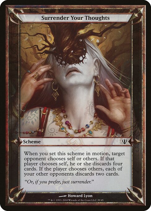 Surrender Your Thoughts — Archenemy Schemes 39★