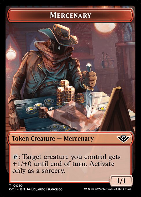 Mercenary — Outlaws of Thunder Junction Tokens 10