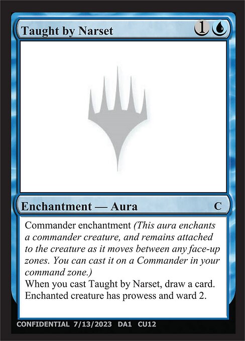 Taught by Narset — Unknown Event CU12b
