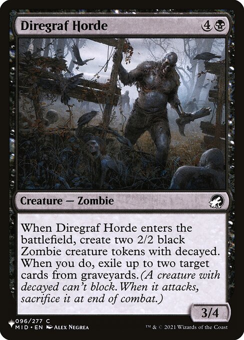 Horda do Cemitério do Terror — The List MID-96