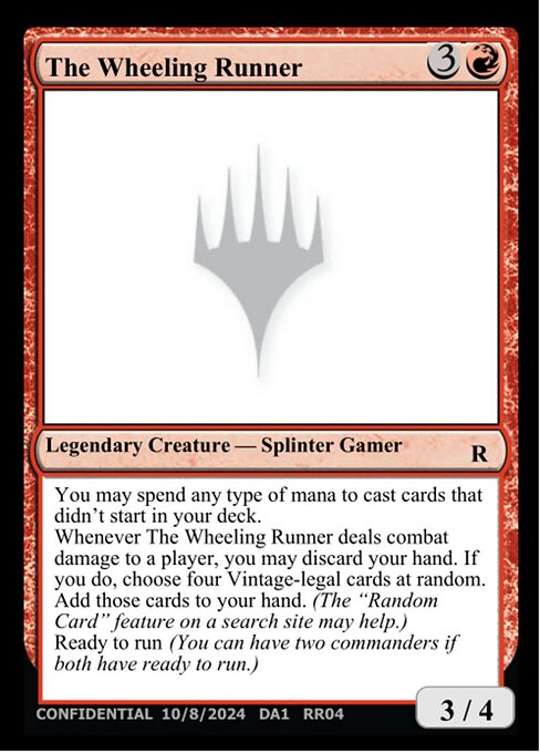 The Wheeling Runner — Unknown Event RR04d