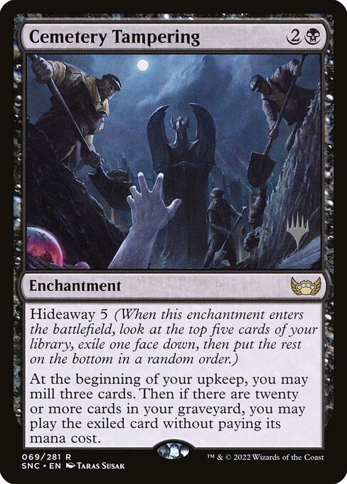 Manipulação no Cemitério — Streets of New Capenna Promos 69p