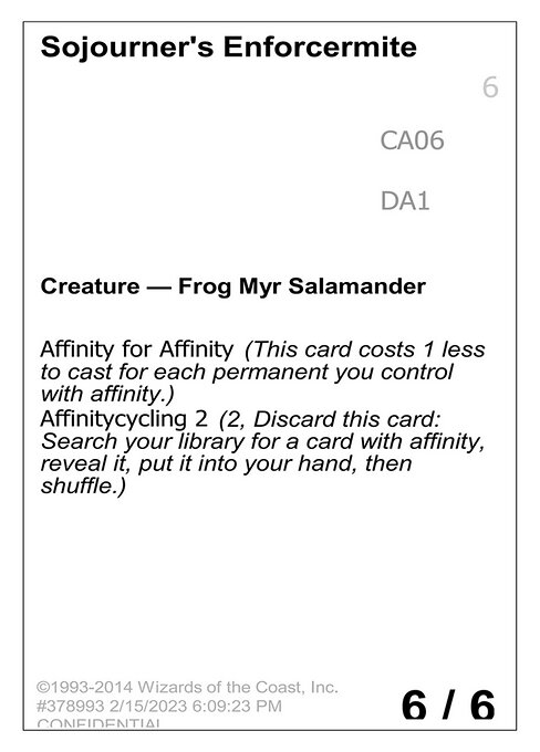 Sojourner's Enforcermite — Unknown Event CA06b