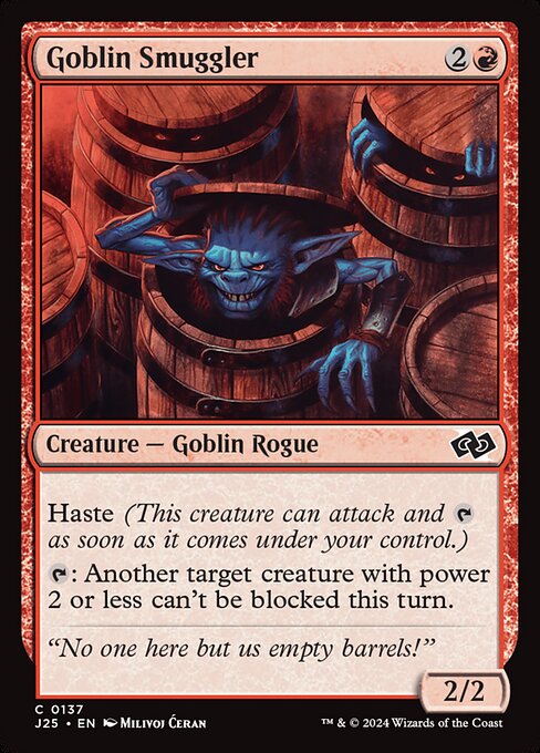 Contrabandista Goblin — Foundations Jumpstart 137