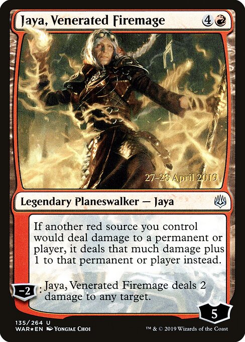 Jaya, Maga do Fogo Venerada — War of the Spark Promos 135s